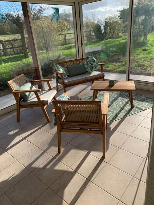 Gite 3 Etoiles Les Gourlines Avec Balneo, Veranda, Piscine Et Garage Avermes Bagian luar foto